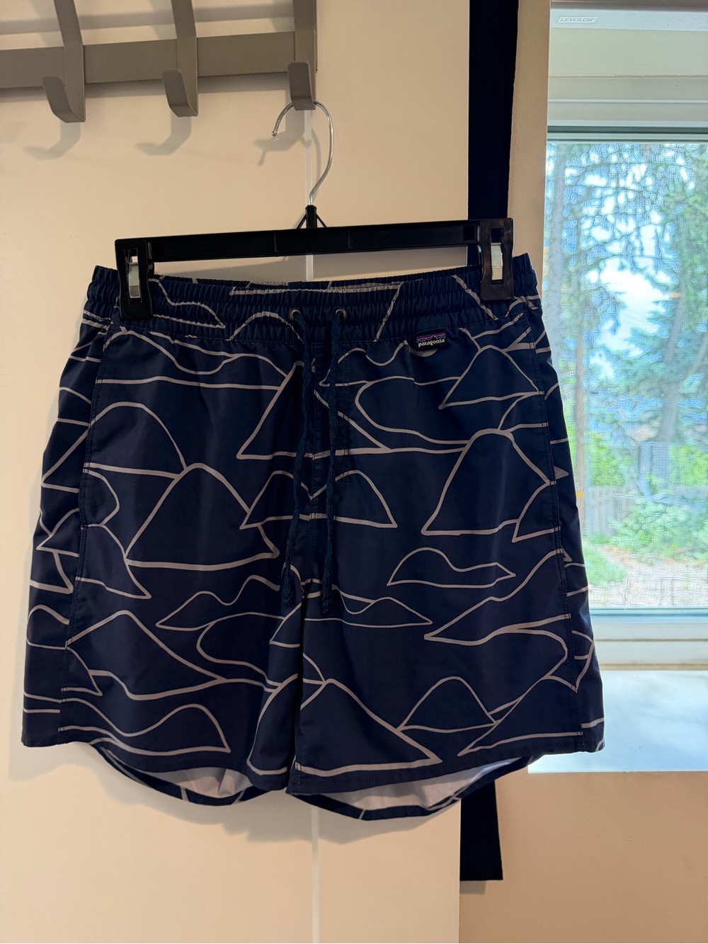Boys Patagonia Navy and White Athletic Shorts